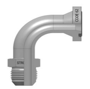 32.42.20. Adaptador a 90° Brida CODE 62 - Macho JIC