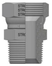 30.10.26. Adaptador Macho NPT - Hembra Giratoria JIC