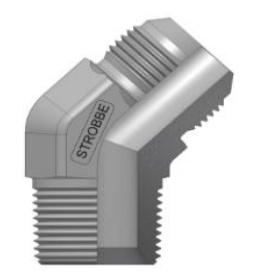 31.10.20. Adaptador a 45° Macho NPT - JIC