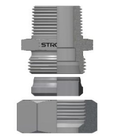 30.70.10. Adaptador Tubo DKL - Macho NPT