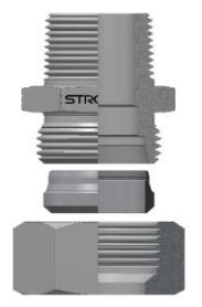 30.72.10. Adaptador Tubo DKS - Macho NPT
