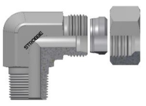 32.70.10. Adaptador a 90° Tubo DKL - Macho NPT