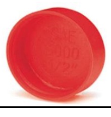 TAPA DE PLASTICO 1 1/2" BRIDA CODE 62/CAT - CAJA 20 PZAS